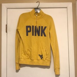 Half zip WVU sweatshirt